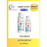 Power Time Hobi Epoksi Smart/ Şeffaf Ince Döküm Epoksi 750 Gam Power Time Hobi Epoksi Smart/ Şeffaf Ince Döküm Epoksi 750 Gam