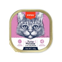 Wanpy Kedi 40g 6'lı Ton Balıklı & Somonlu Alutray Yaş Mama Wanpy Kedi 40g 6'lı Ton Balıklı & Somonlu Alutray Yaş Mama