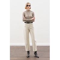 Manuka Straıght Ankle Jean Pantolon Bej Bej