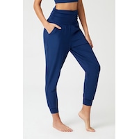 Los Ojos Lacivert Beli Lastikli Şalvar Görünümlü Harem Pantolon Yoga Joggers Lacivert Lacivert Los Ojos Lacivert Beli Lastikli Şalvar Görünümlü Harem Pantolon Yoga Joggers Lacivert Lacivert