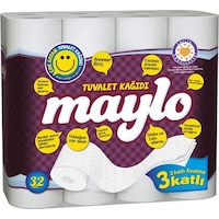 Maylo Üç Katlı Tuvalet Kağıdı 32 Rulo Maylo Üç Katlı Tuvalet Kağıdı 32 Rulo