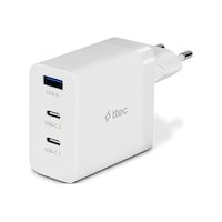 Ttec Smartcharger Trio Gan 65w Pd Seyahat Hızlı Şarj Aleti 2 Usb-c+usb-a-beyaz
