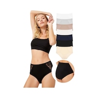 Cottonhill Dantel Detaylı Klasik Pamuklu Bato Külot 7'li Paket Çok Renkli 1 Çok Renkli Cottonhill Dantel Detaylı Klasik Pamuklu Bato Külot 7'li Paket Çok Renkli 1 Çok Renkli