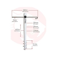 Electroon Trk-777 Metal Şemsiye Kazığı Electroon Trk-777 Metal Şemsiye Kazığı