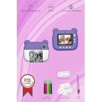 Torima Trm-cmr14 Mor Dijital Video Kayıt Fotoğraf Çocuk Kamerası Anlık Termal Resim Kağıt Baskılı Yazıcı Torima Trm-cmr14 Mor Dijital Video Kayıt Fotoğraf Çocuk Kamerası Anlık Termal Resim Kağıt Baskılı Yazıcı