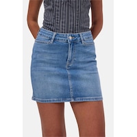 it's basic Kadın Mavi 2s6-4 Straight Mini Esnek Kumaş Denim Etek it's basic Kadın Mavi 2s6-4 Straight Mini Esnek Kumaş Denim Etek