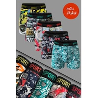 Vien&Karl Erkek Desenli Premium Penye Pamuklu Likralı Boxer - 10'lu Set Vk-10'lu Desenli Set Vien&Karl Erkek Desenli Premium Penye Pamuklu Likralı Boxer - 10'lu Set Vk-10'lu Desenli Set