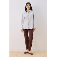 Manuka Geniş Manşetli Poplin Gömlek Mavi Ss26gml00015-22 Manuka Geniş Manşetli Poplin Gömlek Mavi Ss26gml00015-22