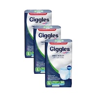 Giggles Külotlu Yetişkin Hasta Bezi Büyük Boy L 3 x 30'lu Giggles Külotlu Yetişkin Hasta Bezi Büyük Boy L 3 x 30'lu