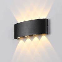 Cata 15 W İki Yönlü Led Duvar Aplik - Gün Işığı 3000k - Siyah - Ip44 - Ct-8013g Siyah