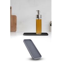 Gri Renk Silikon Yağdanlık Yağlık Sirkelik Altlığı Organizer Sunumluk Sabunluk Altlığı 23x10 Cm Diğer Gri Renk Silikon Yağdanlık Yağlık Sirkelik Altlığı Organizer Sunumluk Sabunluk Altlığı 23x10 Cm Diğer