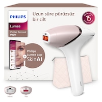 Philips Lumea 9900 Serisi BRI950/02 IPL Tüy Alma, SkinAI Uygulama, Vücut ve Yüz için 2 Başlık, Çanta Philips Lumea 9900 Serisi BRI950/02 IPL Tüy Alma, SkinAI Uygulama, Vücut ve Yüz için 2 Başlık, Çanta