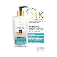 Vully 24K Altın Parçacıklı Gözenek Sıkılaştırıcı Yüz Temizleme Jeli 200 ML Vully 24K Altın Parçacıklı Gözenek Sıkılaştırıcı Yüz Temizleme Jeli 200 ML
