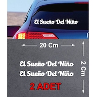 El Sueno Del Nino Sticker - Bir Çocuğun Rüyası Sticker - Araba Oto Motosiklet Karavan Cam Araç Sticker - 00223 20X2 Cm El Sueno Del Nino Sticker - Bir Çocuğun Rüyası Sticker - Araba Oto Motosiklet Karavan Cam Araç Sticker - 00223 20X2 Cm