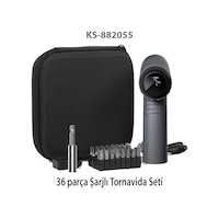 Kingsdun Sarjli Tornavida Seti 36 Parçali Manyetik Uç 5v 2500mah Kingsdun Sarjli Tornavida Seti 36 Parçali Manyetik Uç 5v 2500mah
