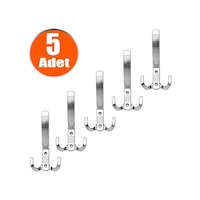 Noktalı Portmanto Vestiyer Duvar Dolap Elbise Askısı Krom Mobilya Kapı Askılığı Askılık 5 Adet Krom Noktalı Portmanto Vestiyer Duvar Dolap Elbise Askısı Krom Mobilya Kapı Askılığı Askılık 5 Adet Krom
