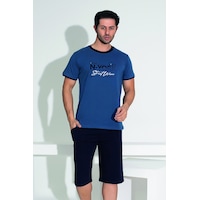 Remsa Erkek Şort Tshirt Pijama Takımı 25258 Lacivert Lacivert Remsa Erkek Şort Tshirt Pijama Takımı 25258 Lacivert Lacivert