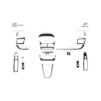 Fiat Doblo Torpido Kaplama 2009 27 Parça Siyah Karbon Fiat Doblo Torpido Kaplama 2009 27 Parça Siyah Karbon