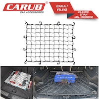 Carub Bagaj Filesi Organizer Elastik120x80cm Siyah Carub Bagaj Filesi Organizer Elastik120x80cm Siyah