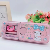 Kawaii Sanrio My Melody Metal Kalem Kutusu Kırtasiye Seti Cinnamoroll Kuromi Kalemlik Hediye Seti Pembe Kawaii Sanrio My Melody Metal Kalem Kutusu Kırtasiye Seti Cinnamoroll Kuromi Kalemlik Hediye Seti Pembe