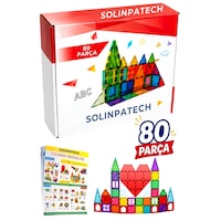 Solinpatech 80 Parça 7.5 Cm Büyük Boy Manyetik Blok Seti Güçlü Mıknatıslı Zeka Geliştirici Eğitici Oyuncak Solinpatech 80 Parça 7.5 Cm Büyük Boy Manyetik Blok Seti Güçlü Mıknatıslı Zeka Geliştirici Eğitici Oyuncak