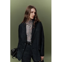 Manuka Denım Klasik Blazer Ceket Derin Mavi Derin Mavi Manuka Denım Klasik Blazer Ceket Derin Mavi Derin Mavi