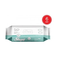 Sleepy Hassas Ciltlere Özel Xl Hasta Vücut Temizleme Mendili 6 X 50'Li Sleepy Hassas Ciltlere Özel Xl Hasta Vücut Temizleme Mendili 6 X 50'Li