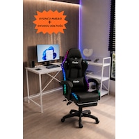 Oyuncu Masası + Oyuncu Koltuğu Takımı, L Masa Ve Ledli Sandalye Seti, Raflı Masa, Gaming Masası, Gaming Sandalyesi-3 Diğer Oyuncu Masası + Oyuncu Koltuğu Takımı, L Masa Ve Ledli Sandalye Seti, Raflı Masa, Gaming Masası, Gaming Sandalyesi-3 Diğer