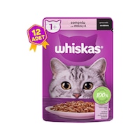 Whiskas Somonlu Pouch Yetişkin Kedi Konservesi 12 x 85 G
