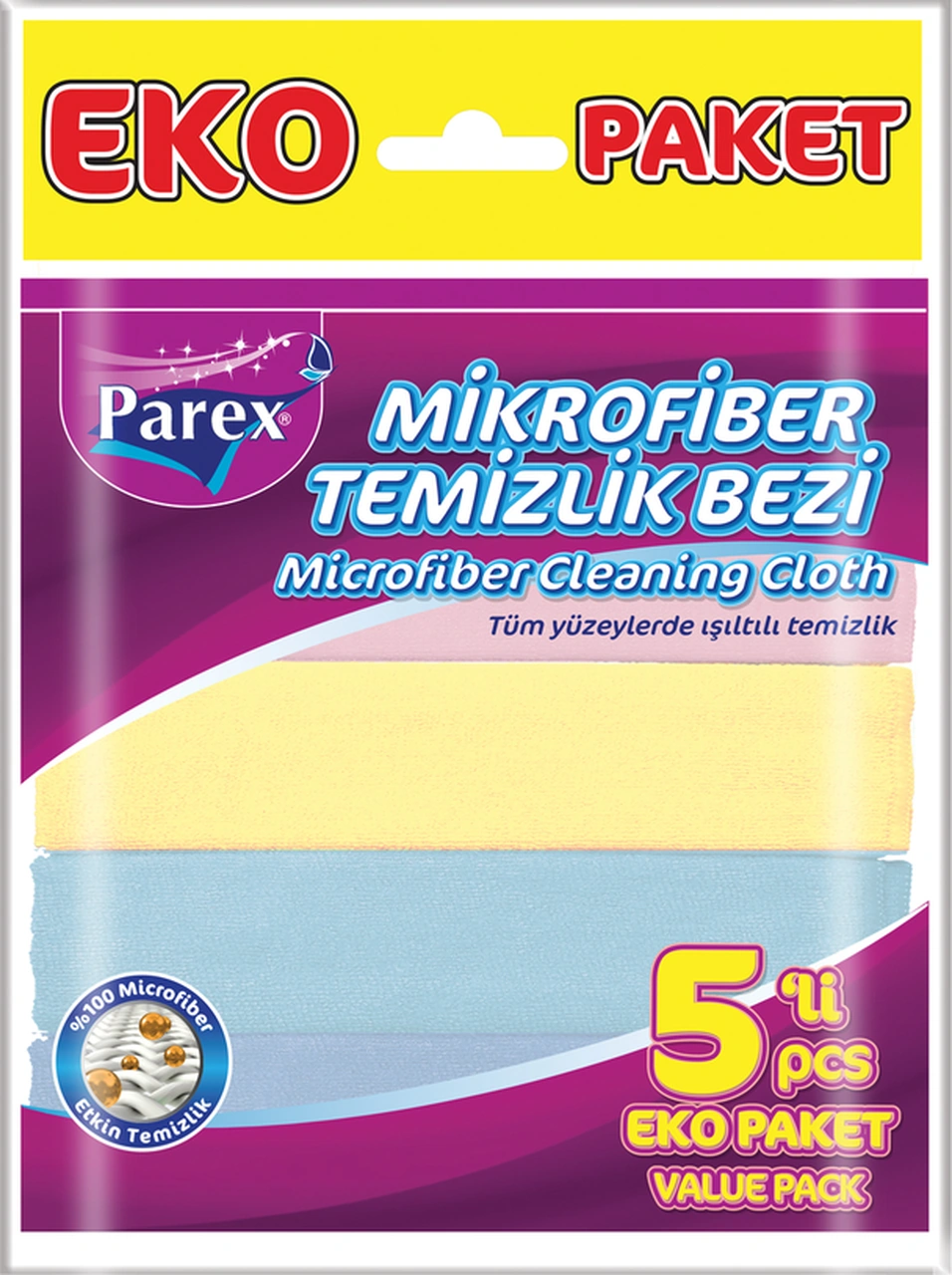 Mikrofiber Temizlik Bezi 5'li Diğer Mikrofiber Temizlik Bezi 5'li Diğer