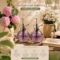 Porsima 15729 2'li Cam Sprey Şişe Seti 350 Ml Mor Cam Çiçek Bitki Sulama Püskürtücü & Sprey Yağdanlık Porsima 15729 2'li Cam Sprey Şişe Seti 350 Ml Mor Cam Çiçek Bitki Sulama Püskürtücü & Sprey Yağdanlık