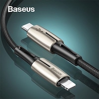 Baseus Waterdrop Type-C To Apple iPhone Uyumlu Pd18W Hızlı Şarj Kablosu 1.3M (119548806)-Siyah,Gri Baseus Waterdrop Type-C To Apple iPhone Uyumlu Pd18W Hızlı Şarj Kablosu 1.3M (119548806)-Siyah,Gri