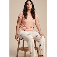 Siyah İnci Desenli Büyük Beden Battal Boy Viskon Örme Pijama Takım 26119515 Somon Siyah İnci Desenli Büyük Beden Battal Boy Viskon Örme Pijama Takım 26119515 Somon