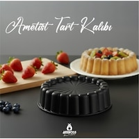 Amboss Ametist 26 cm Döküm Tart Kalıbı ( Siyah ) Amboss Ametist 26 cm Döküm Tart Kalıbı ( Siyah )
