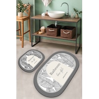 EARTH SURFACE DJT 2 LI SET Banyo Halısı Banyo Paspası Çok Renkli EARTH SURFACE DJT 2 LI SET Banyo Halısı Banyo Paspası Çok Renkli