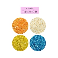 Kesme Cam Boncuk 2mm - 4 Renk - Toplam 80 Gram - Bnc443 Kesme Cam Boncuk 2mm - 4 Renk - Toplam 80 Gram - Bnc443