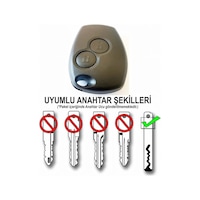 Renault Clio 3 2006-2012 Uyumlu Anahtar - Kumanda Kabı Oto Anahtarlık Pil Yataklı Vidalı 2 Tuşlu Renault Clio 3 2006-2012 Uyumlu Anahtar - Kumanda Kabı Oto Anahtarlık Pil Yataklı Vidalı 2 Tuşlu