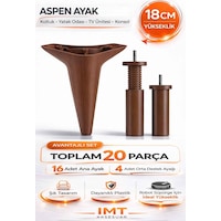 Aspen 18 Cm Ceviz 20 Adet Mobilya Ayağı Robot Süpürgeye Uyumlu Koltuk Tv Ünitesi Konsol Ayağı Kahverengi Aspen 18 Cm Ceviz 20 Adet Mobilya Ayağı Robot Süpürgeye Uyumlu Koltuk Tv Ünitesi Konsol Ayağı Kahverengi