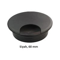 Masaüstü Kablo Kanalı Deliği Kapağı Siyah 6 Cm Masaüstü Kablo Kanalı Deliği Kapağı Siyah 6 Cm