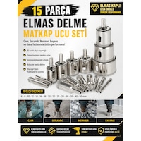 Rekotools-elmas Kaplı Cam Fayans Delme Matkap Ucu Seti 15 Parça Boru Tipi Panç Seti Sulu Delim Rekotools-elmas Kaplı Cam Fayans Delme Matkap Ucu Seti 15 Parça Boru Tipi Panç Seti Sulu Delim