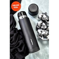 Çift Kat Paslanmaz Çelik 750 Ml Termos Siyah Çay Kahve Piknik Kamp Outdoor Ofis Otel Kafe Okul Siyah Çift Kat Paslanmaz Çelik 750 Ml Termos Siyah Çay Kahve Piknik Kamp Outdoor Ofis Otel Kafe Okul Siyah