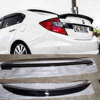 Honda Civic Spoiler Usa Boyalı Abs Plastik 2012-2015 Honda Civic Spoiler Usa Boyalı Abs Plastik 2012-2015