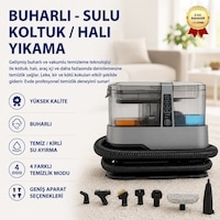 4 Modlu Çok Amaçlı Buharlı Koltuk Ve Halı Yıkama Makinesi, Vakumlu Leke Çıkarıcı Temizlik Robotu-1535 4 Modlu Çok Amaçlı Buharlı Koltuk Ve Halı Yıkama Makinesi, Vakumlu Leke Çıkarıcı Temizlik Robotu-1535
