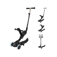 Globber Go Up Deluxe Işıklı Scooter - Siyah siyah Globber Go Up Deluxe Işıklı Scooter - Siyah siyah