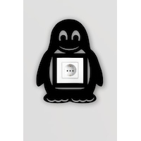Pey Aksesuar Penguen Figürlü Çocuk Odası Dekoratif Priz Çerçevesi Diğer Pey Aksesuar Penguen Figürlü Çocuk Odası Dekoratif Priz Çerçevesi Diğer