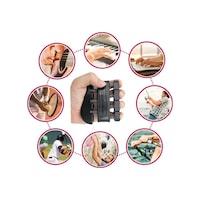 Mucit Home Piyano Gitar El Parmak Eğitmen Güçlendirici Parmak Kuvvet Eğitmeni Egzersiz Aleti Siyah