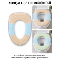 Yumuşak Klozet Oturağı Örtüsü, Karışık Renkli Klozet Kapağı Örtüsü Çok Renkli Yumuşak Klozet Oturağı Örtüsü, Karışık Renkli Klozet Kapağı Örtüsü Çok Renkli