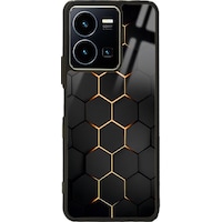 Vivo Y22s Yellow Carbon Tasarımlı Glossy Telefon Kılıfı Çok Renkli Vivo Y22s Yellow Carbon Tasarımlı Glossy Telefon Kılıfı Çok Renkli