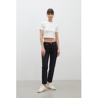 Manuka Bootcut Fıt Denim Pantolon Siyah Manuka Bootcut Fıt Denim Pantolon Siyah