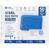 Steril Düz Örtü 75 x 75 Cm 50'li Steril Düz Örtü 75 x 75 Cm 50'li